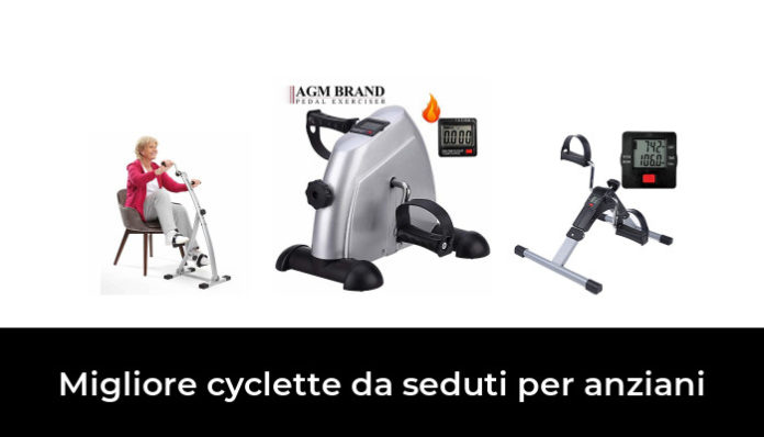 YELLOO Cyclette Pieghevole Da Seduti – Mini Bike Per Braccia E Gambe, Con Display Calorie, Per Riabilitazione E Anziani, Bianco/Nero