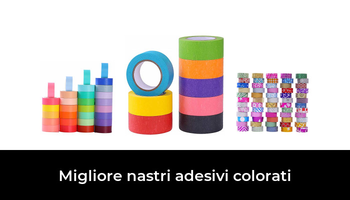 etichettatura 14 nastri colorati per mascherare nastri colorati rotoli di nastro colorato pittori nastri colorati artigianato arte nastri forniture per bambini codifica aula