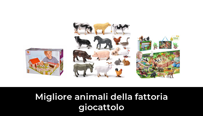 Animali Fattoria Giocattolo per Bambini,Set 23 Pezzi Giocattolo